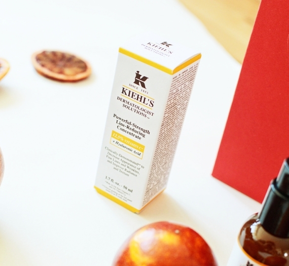 Apžvalga: “Kiehl’s” veido serumas su 12.5% vitamino C “Powerful-Strength Line-Reducing Concentrate”