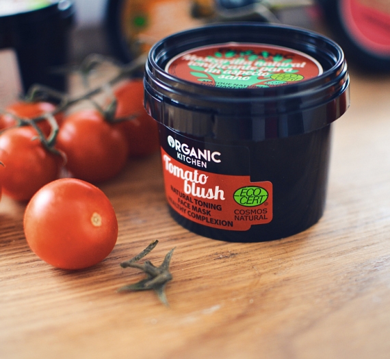 Apžvalga: “Organic Kitchen” natūrali tonizuojanti veido kaukė “Drovus pomidoras”